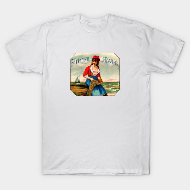 19th C. First Mate Cigars T-Shirt by historicimage